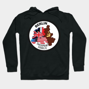 Berlin - Checkpoint Charlie - Round - Bright X 300 Hoodie